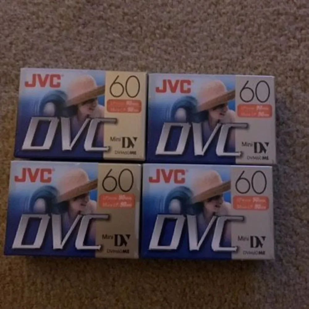 4 JVC DVC Mini DV DVM60ME Digital Video Cassettes *New*